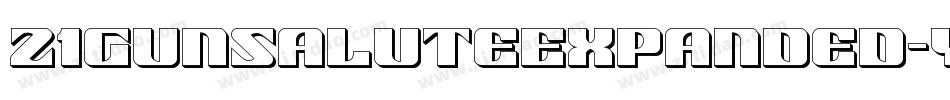 21GunSaluteExpanded-yWxY字体转换