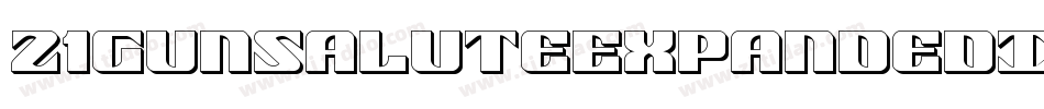21GunSaluteExpandedItalic-9jqK字体转换