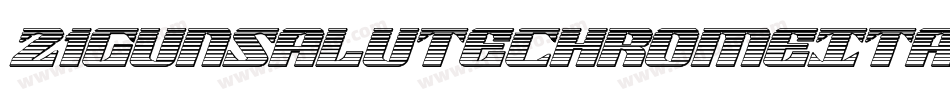 21GunSaluteChromeItalic-za13字体转换