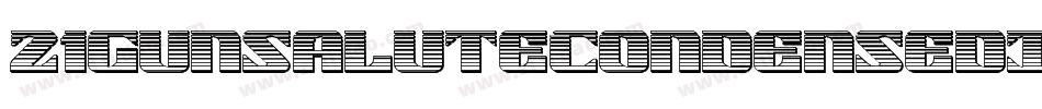 21GunSaluteCondensedItalic-6VGY字体转换