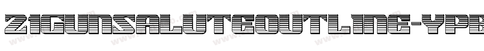 21GunSaluteOutline-YpBO字体转换