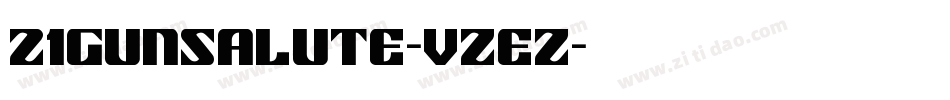 21GunSalute-VZeZ字体转换
