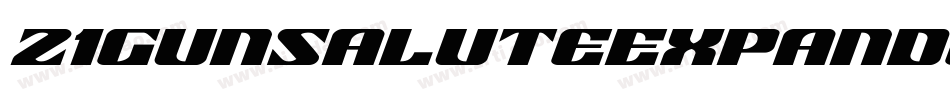 21GunSaluteExpandedItalic-9jqK字体转换