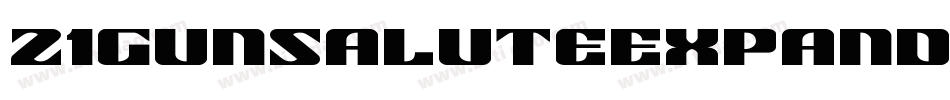 21GunSaluteExpandedItalic-9jqK字体转换