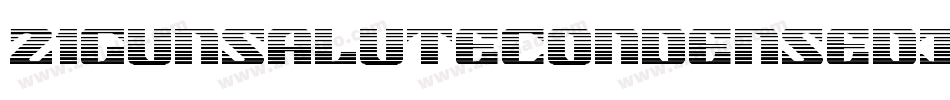 21GunSaluteCondensedItalic-6VGY字体转换
