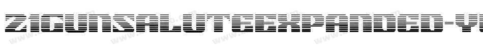 21GunSaluteExpanded-yWxY字体转换