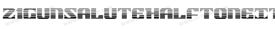 21GunSaluteHalftoneItalic-RWLA字体转换