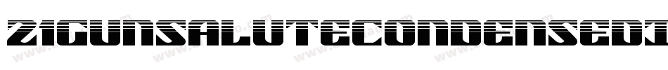 21GunSaluteCondensedItalic-6VGY字体转换