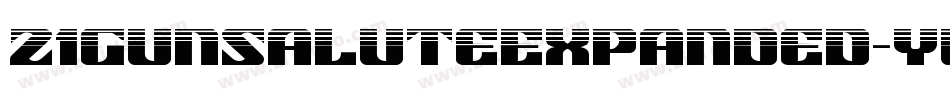 21GunSaluteExpanded-yWxY字体转换