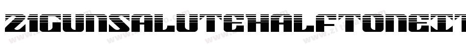 21GunSaluteHalftoneItalic-RWLA字体转换
