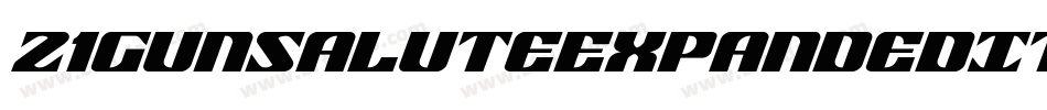 21GunSaluteExpandedItalic-9jqK字体转换