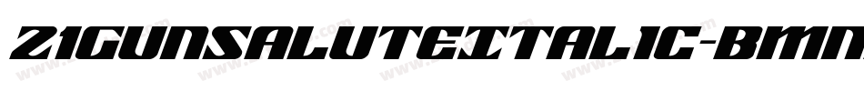21GunSaluteItalic-BMnd字体转换