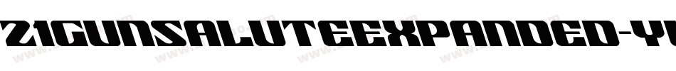 21GunSaluteExpanded-yWxY字体转换