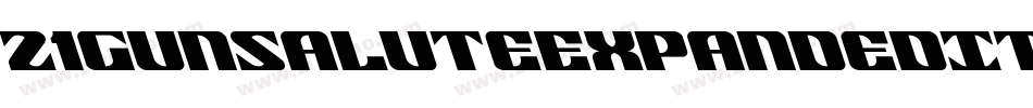 21GunSaluteExpandedItalic-9jqK字体转换