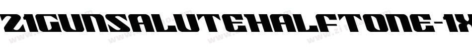 21GunSaluteHalftone-1xq2字体转换