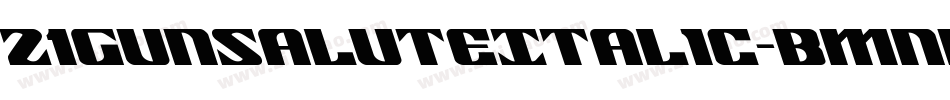 21GunSaluteItalic-BMnd字体转换