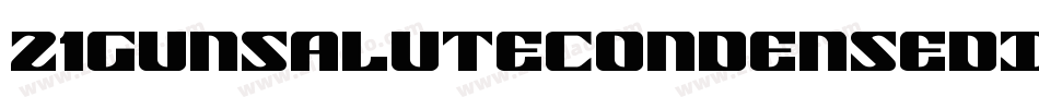 21GunSaluteCondensedItalic-6VGY字体转换