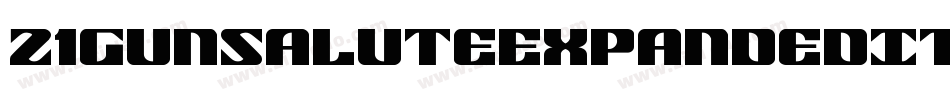 21GunSaluteExpandedItalic-9jqK字体转换