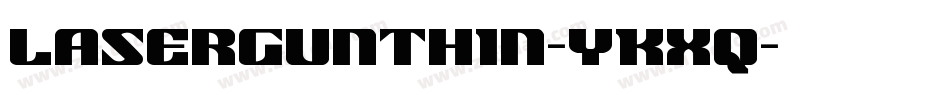 LaserGunThin-yKxq字体转换