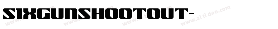 SixGunShootout字体转换