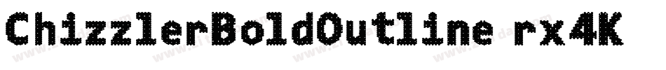 ChizzlerBoldOutline-rx4K字体转换