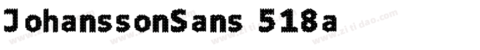 JohanssonSans-518a字体转换