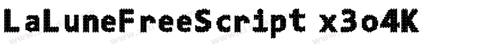 LaLuneFreeScript-x3o4K字体转换