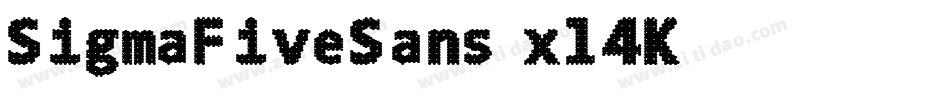 SigmaFiveSans-xl4K字体转换