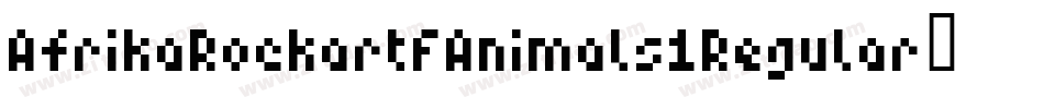 AfrikaRockartFAnimals1Regular-rvPx字体转换
