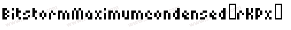 BitstormMaximumcondensed-rKPx字体转换