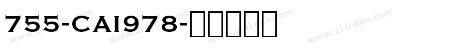 755-CAI978字体转换