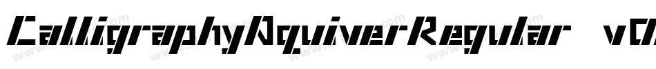 CalligraphyAquiverRegular-v0PA字体转换
