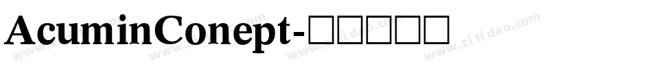 AcuminConept字体转换