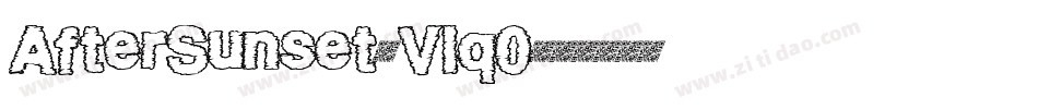 AfterSunset-Vlq0字体转换