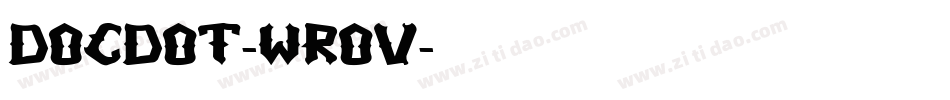 DocDot-WROV字体转换
