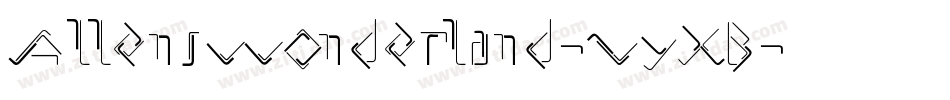 Allenswonderland-VyXB字体转换