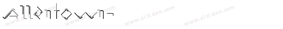 Allentown字体转换