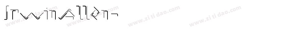 IrwinAllen字体转换