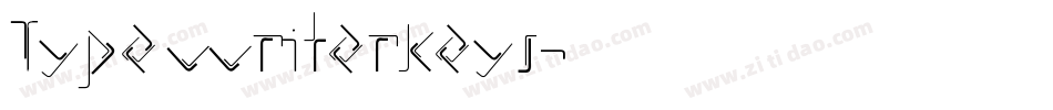 TypewriterKeys字体转换
