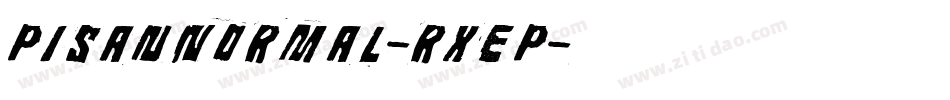PisanNormal-rxep字体转换