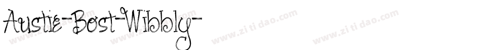 Austie-Bost-Wibbly字体转换