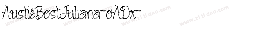 AustieBostJuliana-oADx字体转换
