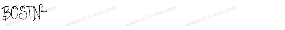 BOSTN字体转换