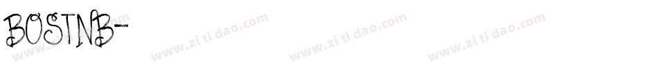 BOSTNB字体转换