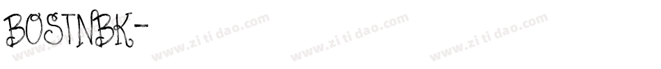 BOSTNBK字体转换