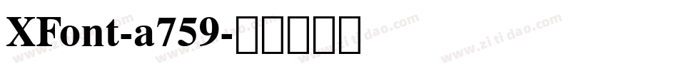 XFont-a759字体转换
