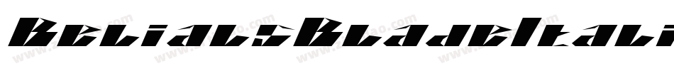 BelialsBladeItalic字体转换