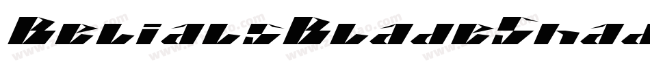 BelialsBladeShadow字体转换
