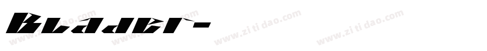 Blader字体转换