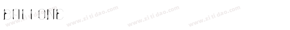 Ballone字体转换
